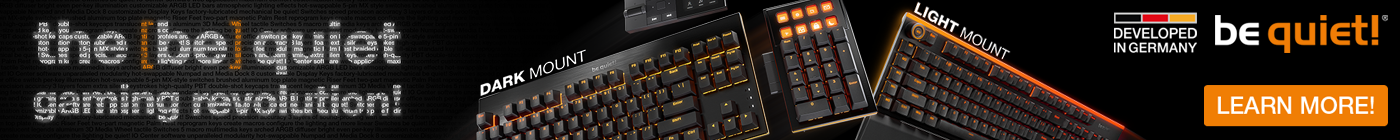 Be Quiet! RGB Mechanical Keyboards